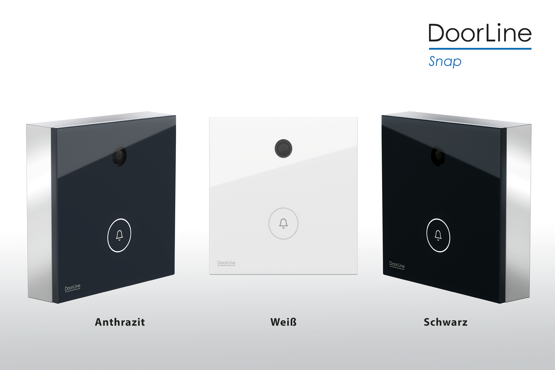 DoorLine Snap | Türklingel m. Kamera für FRITZ!Box, WLAN, FRITZ!App, DSGVO-konform, Schaltausgänge