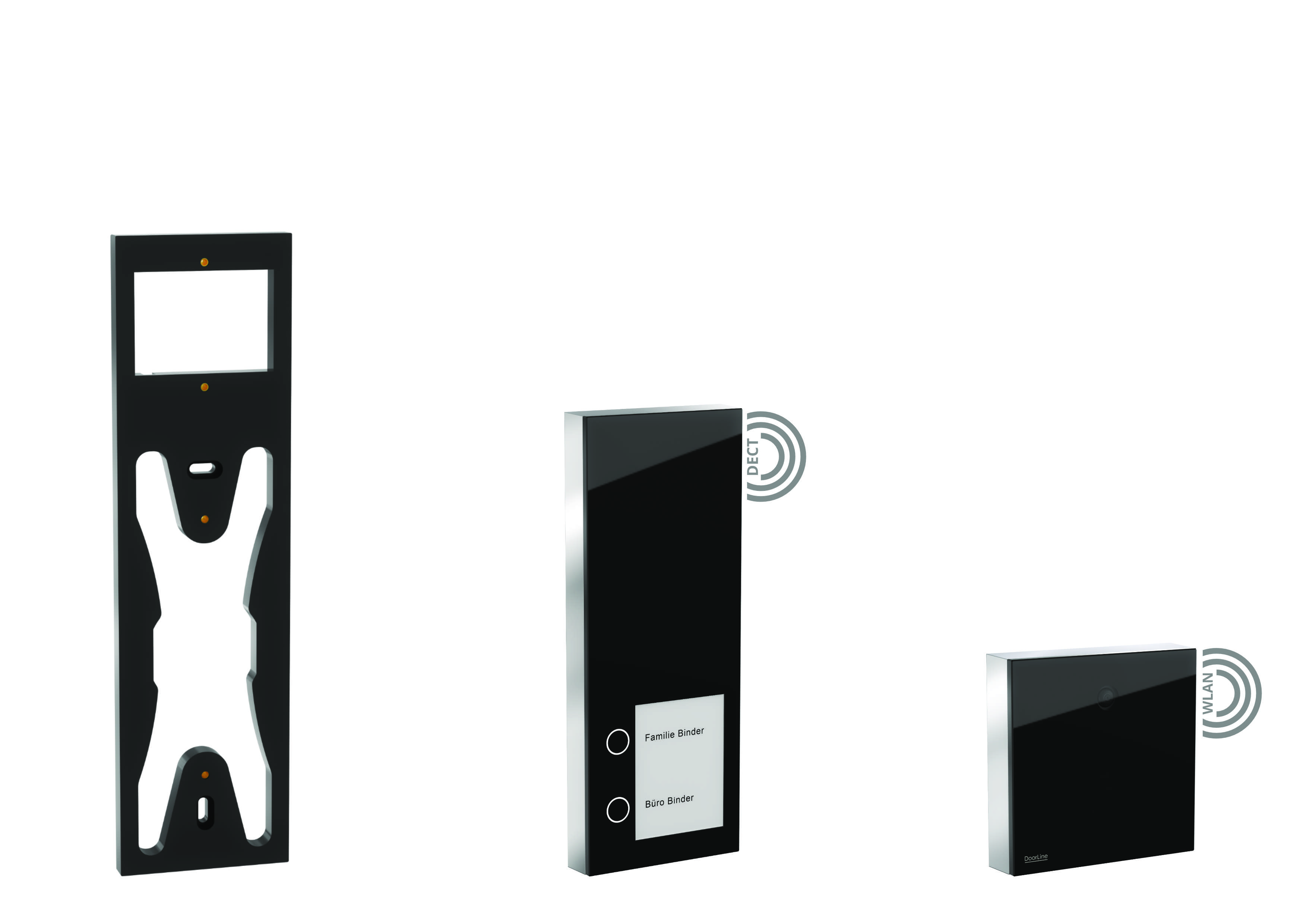 DoorLine Funk Türsprechanlage Slim DECT m. Kamera|FRITZ!Box|Sprach/Bildübertragung auf Telefon/Smartphone