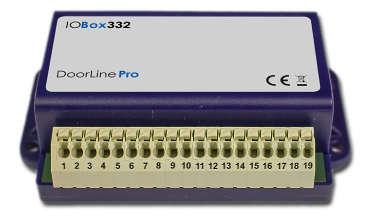 IO-Box 332|Zusatzmodul für DoorLine Pro Exclusive|3 manipulationssichere Schaltkontakte|2 Eingänge|